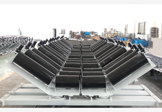 全自動(dòng)上調(diào)心托輥組(帶防偏輪)