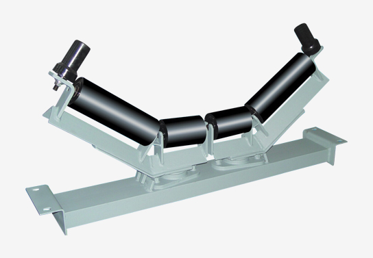 全自動(dòng)上調(diào)心托輥組(帶防偏輪)