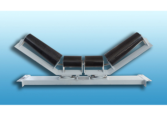 錐形全自動(dòng)上調(diào)心托輥組